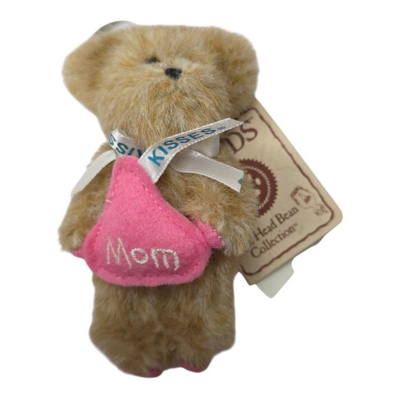 Boyds Bears Hershey Mini Mama Bearkisses Bear Head Bean Plush Ornament 4" - Picture 1 of 8